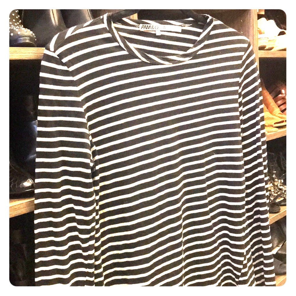 Pam & Gela long sleeve striped t